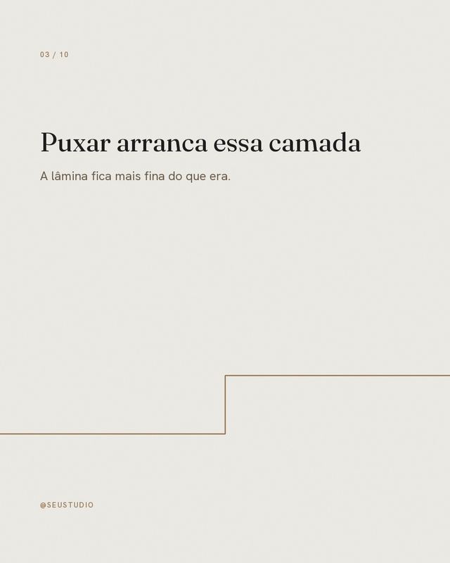Slide 3: Puxar arranca essa camada.