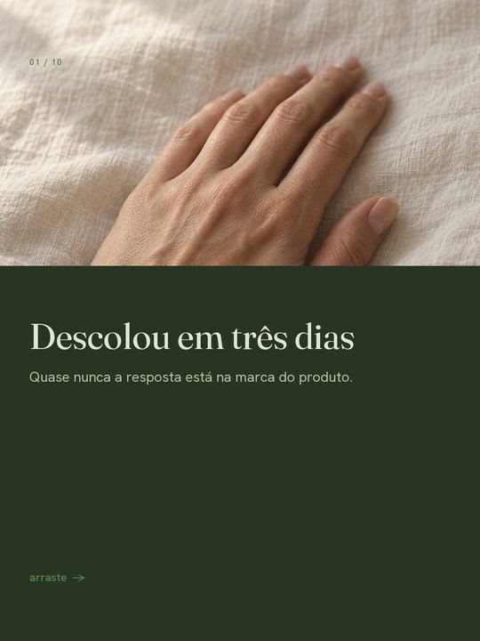 Capa de carrossel: Descolou em três dias.