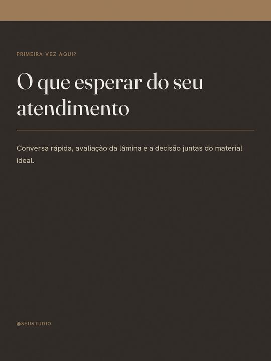Post em fundo escuro: O que esperar do seu atendimento.